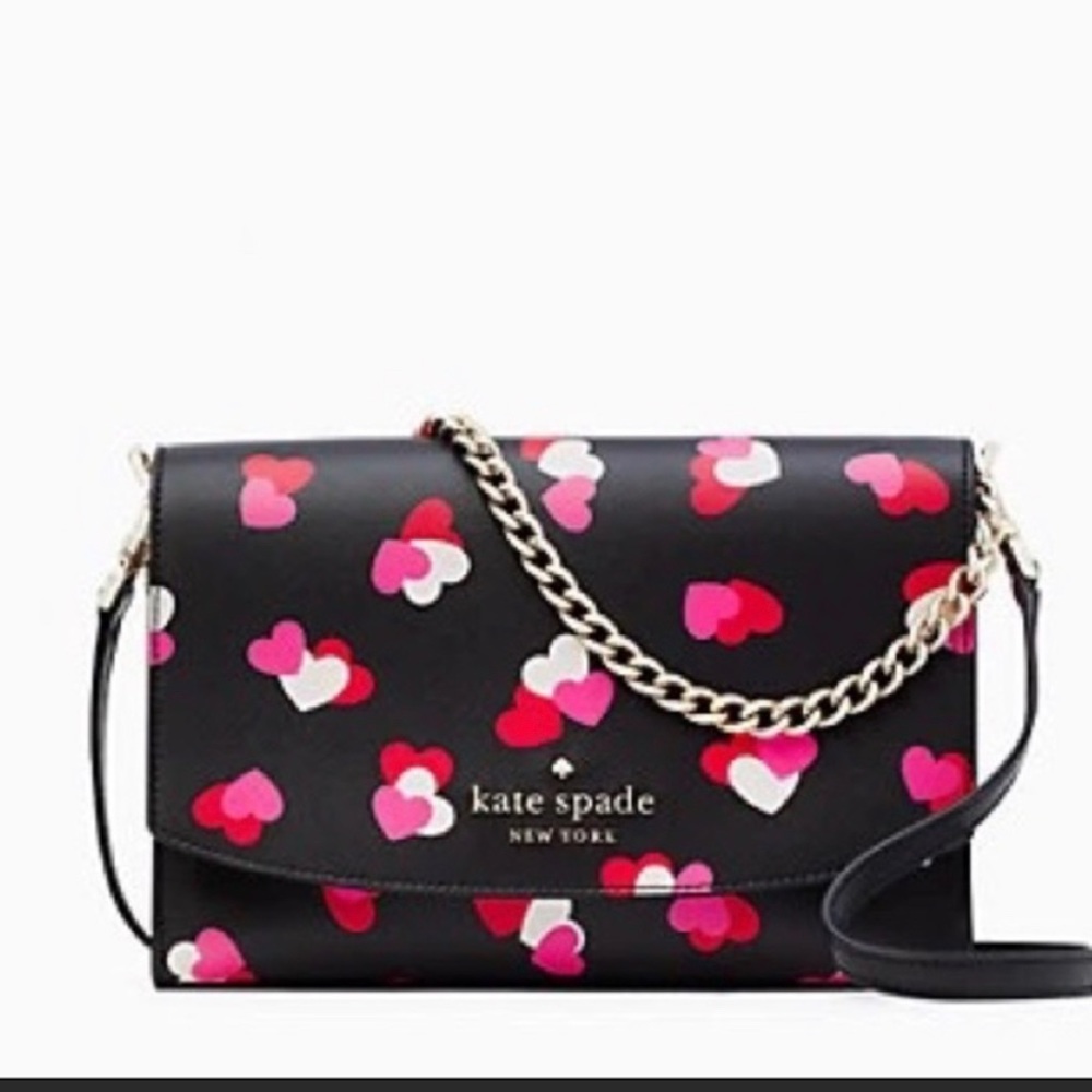 VALENTINES DAY! Kate Spade Flutter Hearts crossbody and card case